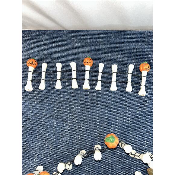 Halloween Creepy Hollow Village Bone Fence Midwest of Cannon Falls Set Of 3 - Picture 2 of 6